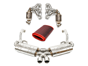 Fabspeed STREET Exhaust Performance Package, Polished Stainless Steel WITHOUT ECU Upgrade. Porsche 987 Boxster / Cayman (2005-2008) - 98711311200, 98711311204, 98711311205, 98711311100, 98711311104, 98711311105 - FS.POR.987.MAXP, FS.POR.987.SHDR, FB416/16